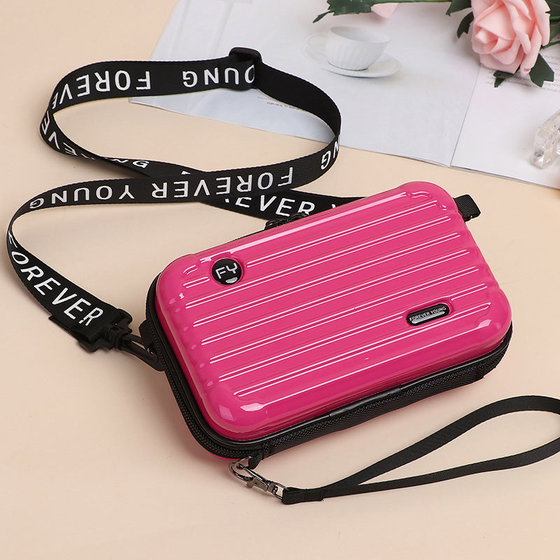 Mini borsa a forma di valigia per donna
