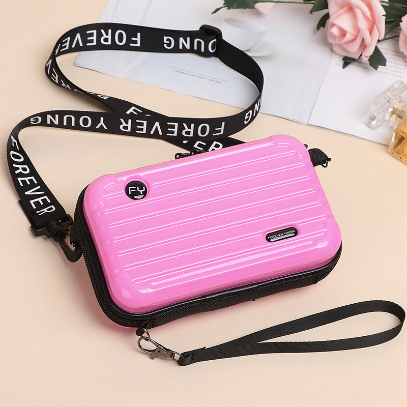 Mini borsa a forma di valigia per donna