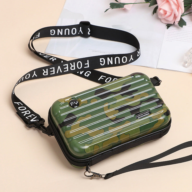 Mini borsa a forma di valigia per donna