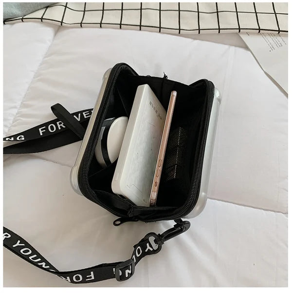 Mini borsa a tracolla stile valigia per tutti i giorni
