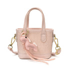 Mini borsa intrecciata con charm