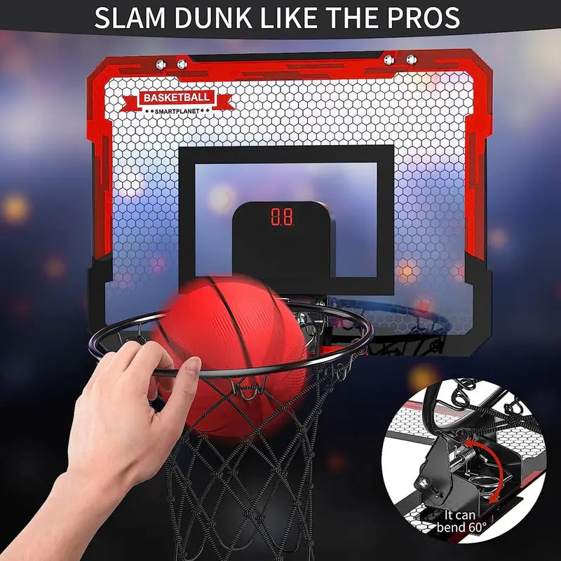 Mini canestro da basket con tabellone elettronico BouncePro