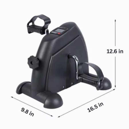 Mini cyclette a pedali con display LCD – Pedaliera elettrica compatta per allenamento a casa e ufficio