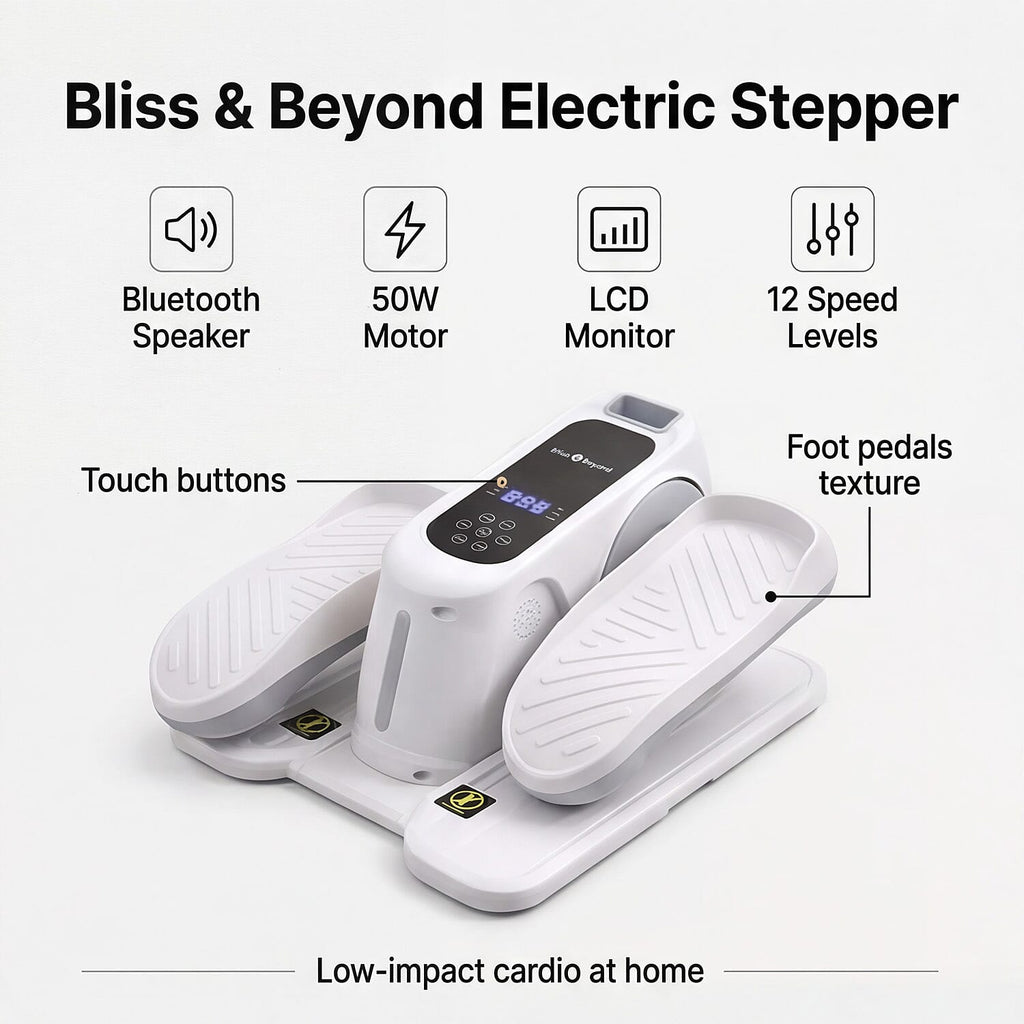 Mini ellittica elettrica per gambe – esercizio da seduto a casa