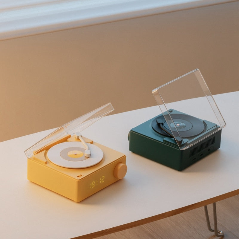 Mini giradischi vintage con speaker Bluetooth