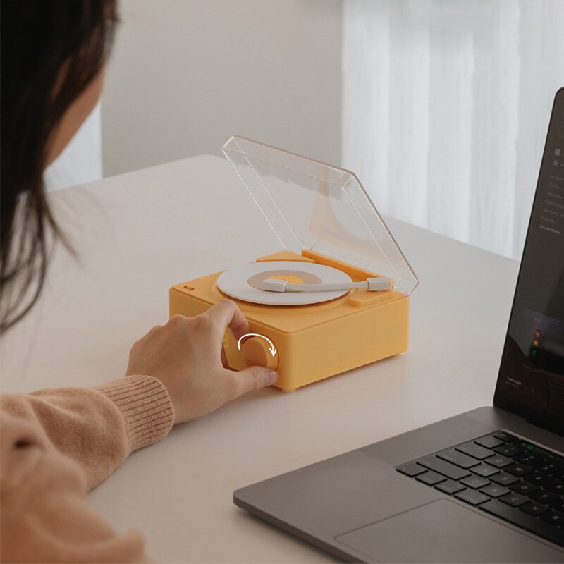 Mini giradischi vintage con speaker Bluetooth