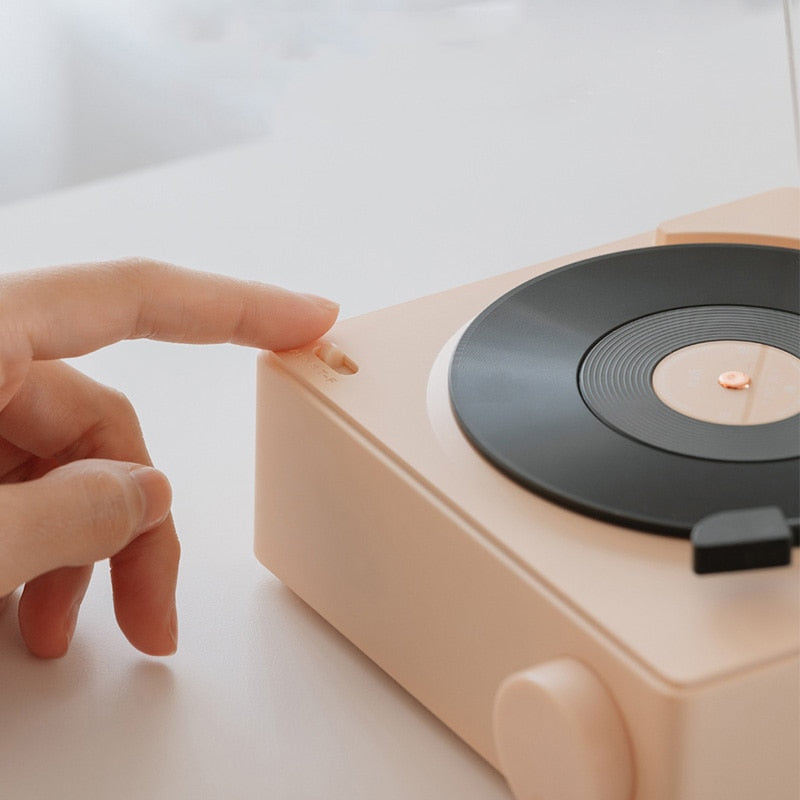 Mini giradischi vintage con speaker Bluetooth