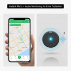 Mini localizzatore GPS magnetico con posizione in tempo reale, avvisi di movimento e monitoraggio audio