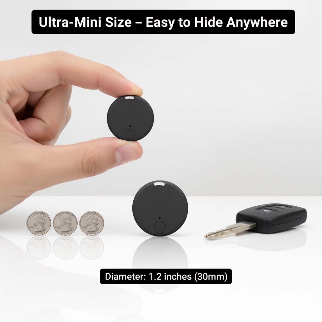 Mini localizzatore GPS magnetico con posizione in tempo reale, avvisi di movimento e monitoraggio audio