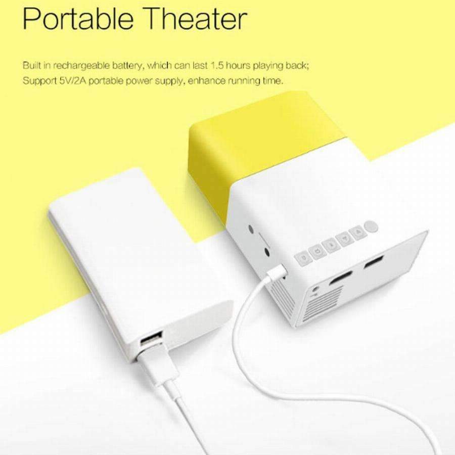 Mini proiettore portatile — esperienza cinema a casa tua