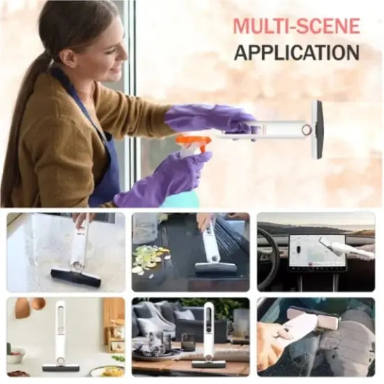 Mini scopa portatile con strizzatore – per auto, camper, ufficio e casa