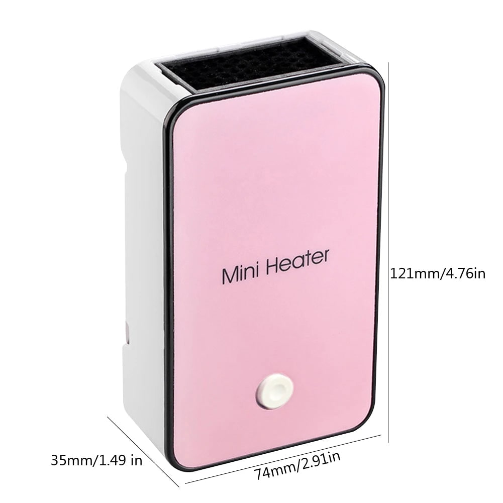 Mini termoventilatore ceramico portatile con riscaldamento PTC a risparmio energetico per casa e ufficio