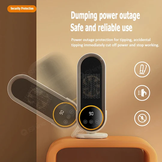 Mini termoventilatore elettrico compatto