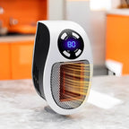 Mini termoventilatore portatile con display LED e controllo intelligente della temperatura
