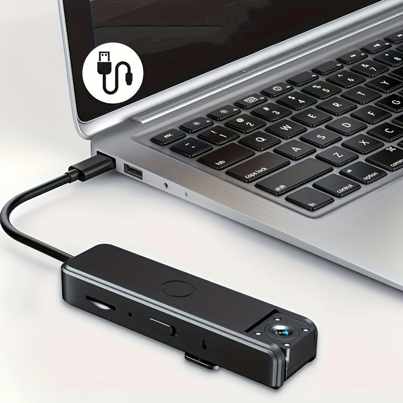 Mini videocamera con clip per registrazione video