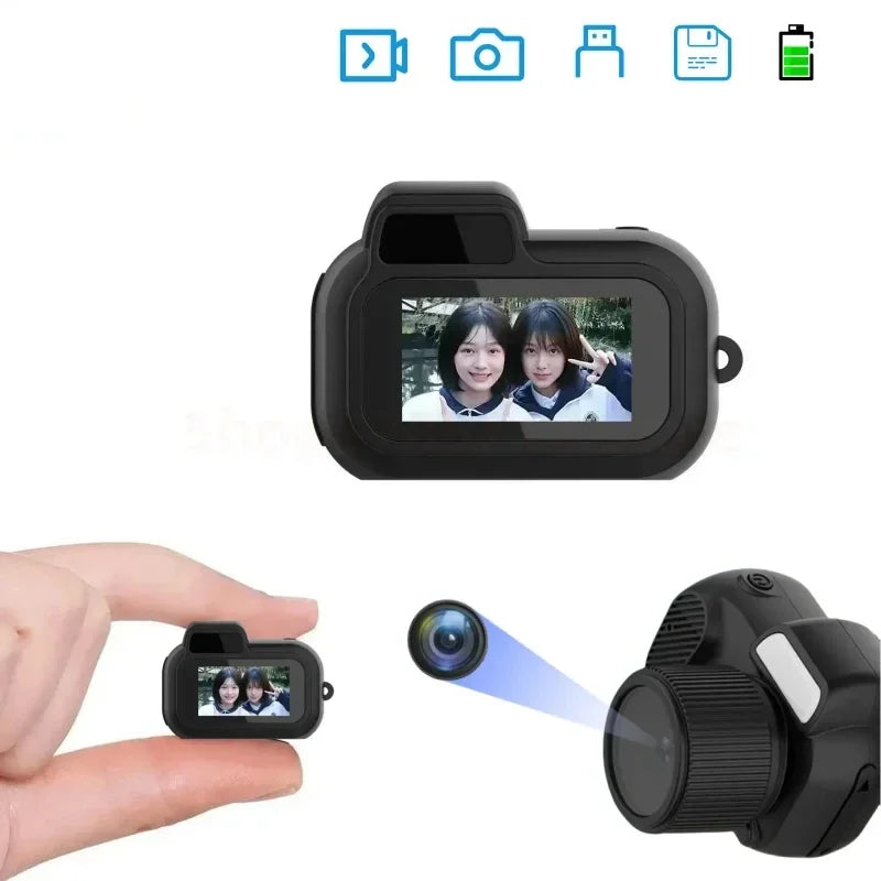 Mini videocamera retrò con schermo