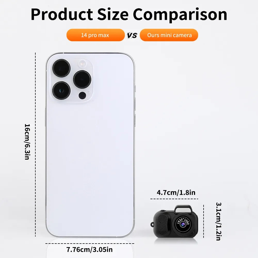 Mini videocamera retrò con schermo