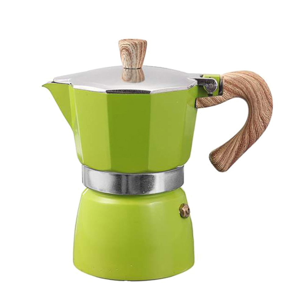 Moka in alluminio per caffè espresso stile italiano
