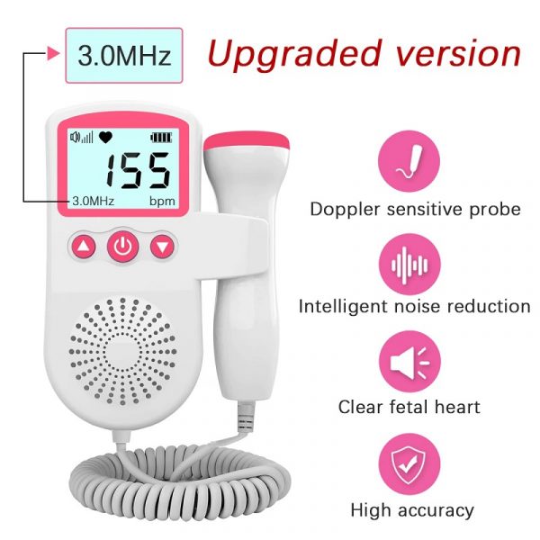 Monitor doppler fetale con rilevamento del battito cardiaco