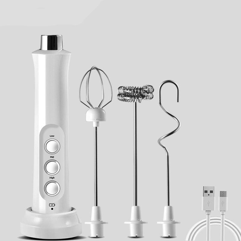 Montalatte elettrico portatile ricaricabile 3 in 1