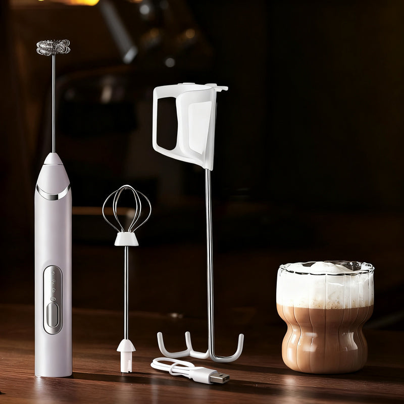 Montalatte elettrico, USB-C, funzioni multiple