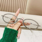 Montatura occhiali donna con perle decorative
