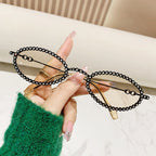 Montatura occhiali donna con perle decorative