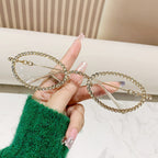 Montatura occhiali donna con perle decorative
