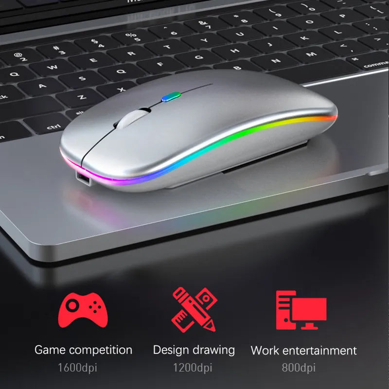 Mouse wireless LED Eindhoven ricaricabile Bluetooth