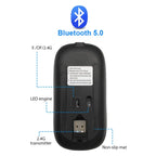 Mouse wireless LED Eindhoven ricaricabile Bluetooth