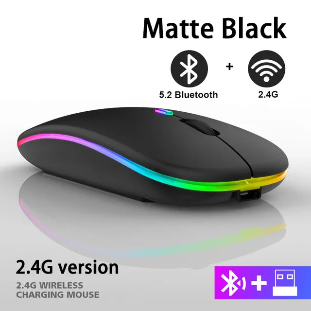 Mouse wireless ricaricabile LuxeClick con Bluetooth