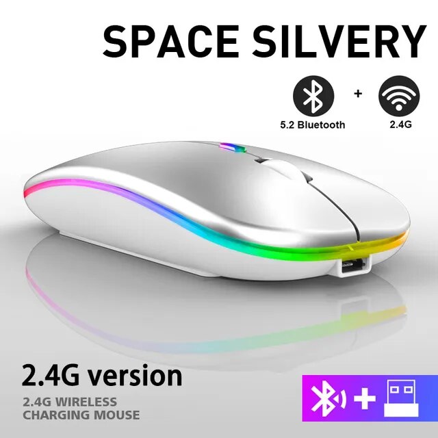 Mouse wireless ricaricabile LuxeClick con Bluetooth