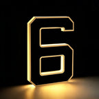 Numero civico solare, piastra ABS | impermeabile IP44, batteria 10 ore | sensore crepuscolare, LED bianco caldo, fissagg