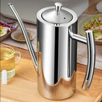 Oliera in acciaio inox con beccuccio dosatore