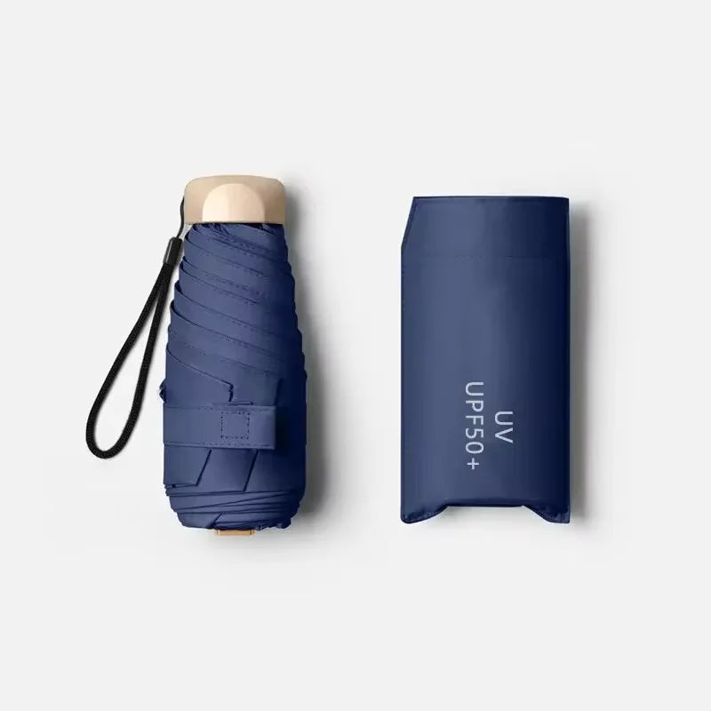 Ombrello mini Solivio con protezione UV e antivento ultraleggero