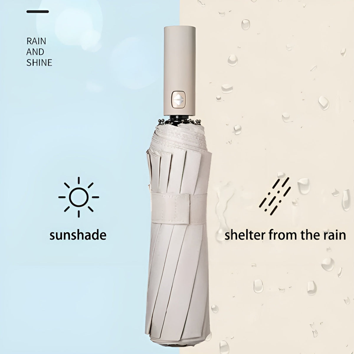 Ombrello pieghevole con protezione UV StormShield