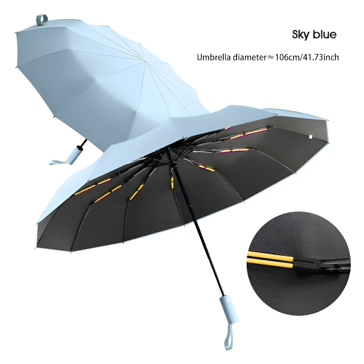 Ombrello pieghevole con protezione UV StormShield