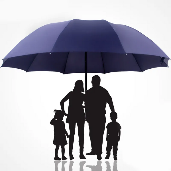 Ombrello pieghevole extra large antivento per tutta la famiglia