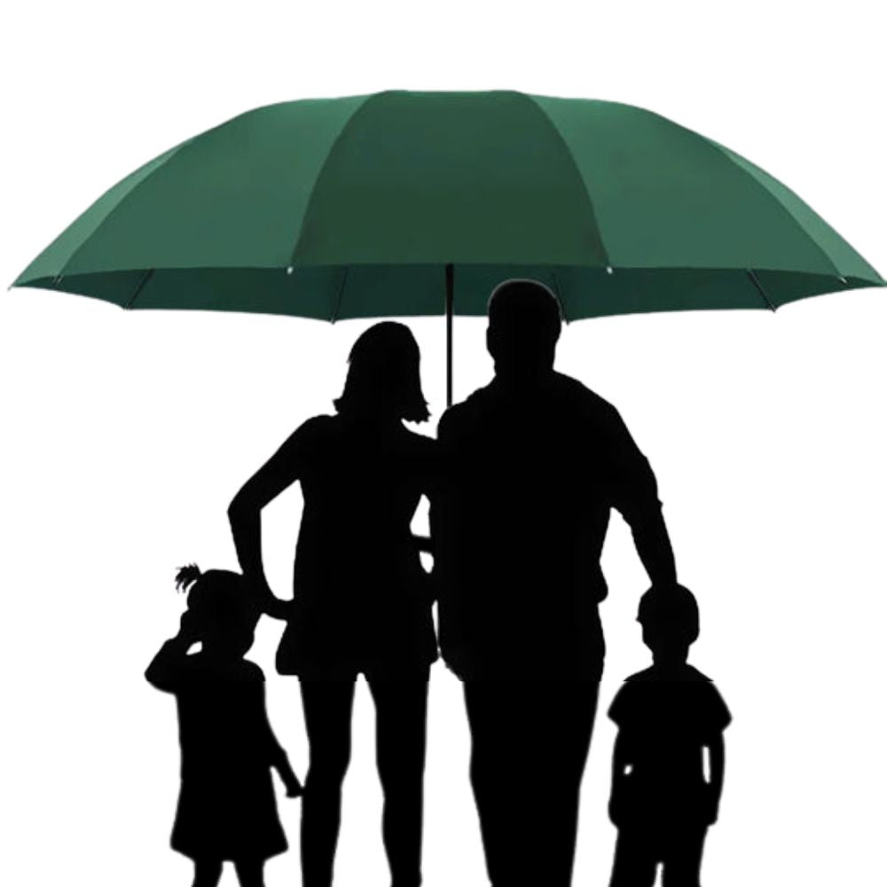 Ombrello pieghevole extra large antivento per tutta la famiglia