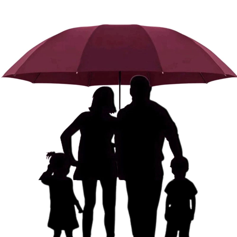 Ombrello pieghevole extra large antivento per tutta la famiglia