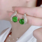 Orecchini eleganti con perle e strass