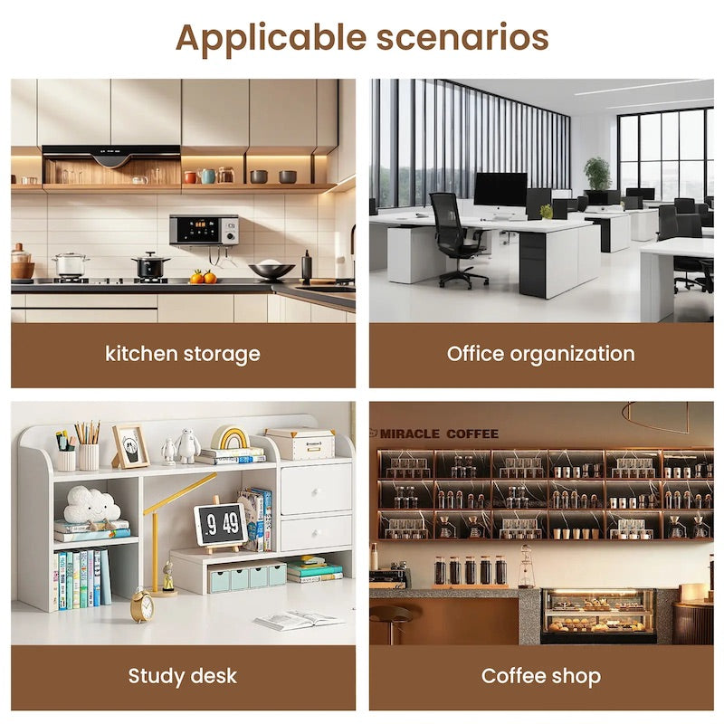 Organizer da cucina con cassetti per piano di lavoro