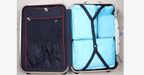 Organizer da viaggio con cerniera e rete trasparente – set 5 pezzi