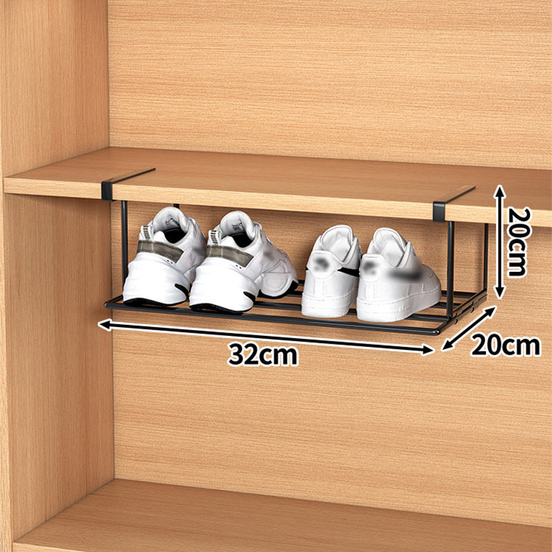 Organizer salvaspazio per scarpe con clip in acciaio inox
