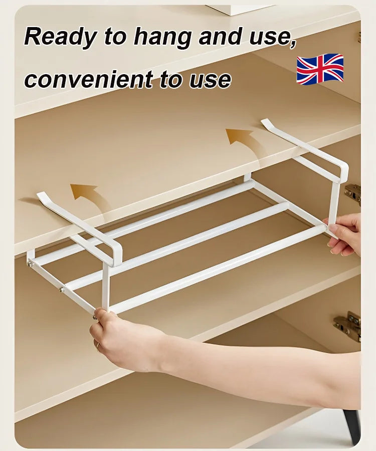 Organizer salvaspazio per scarpe con clip in acciaio inox