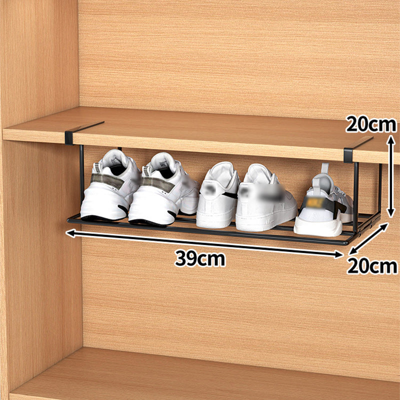 Organizer salvaspazio per scarpe con clip in acciaio inox
