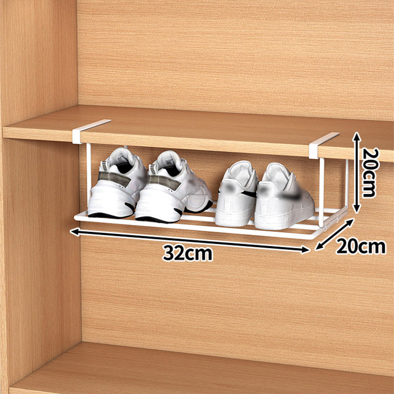 Organizer salvaspazio per scarpe con clip in acciaio inox