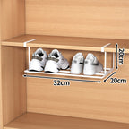 Organizer salvaspazio per scarpe con clip in acciaio inox