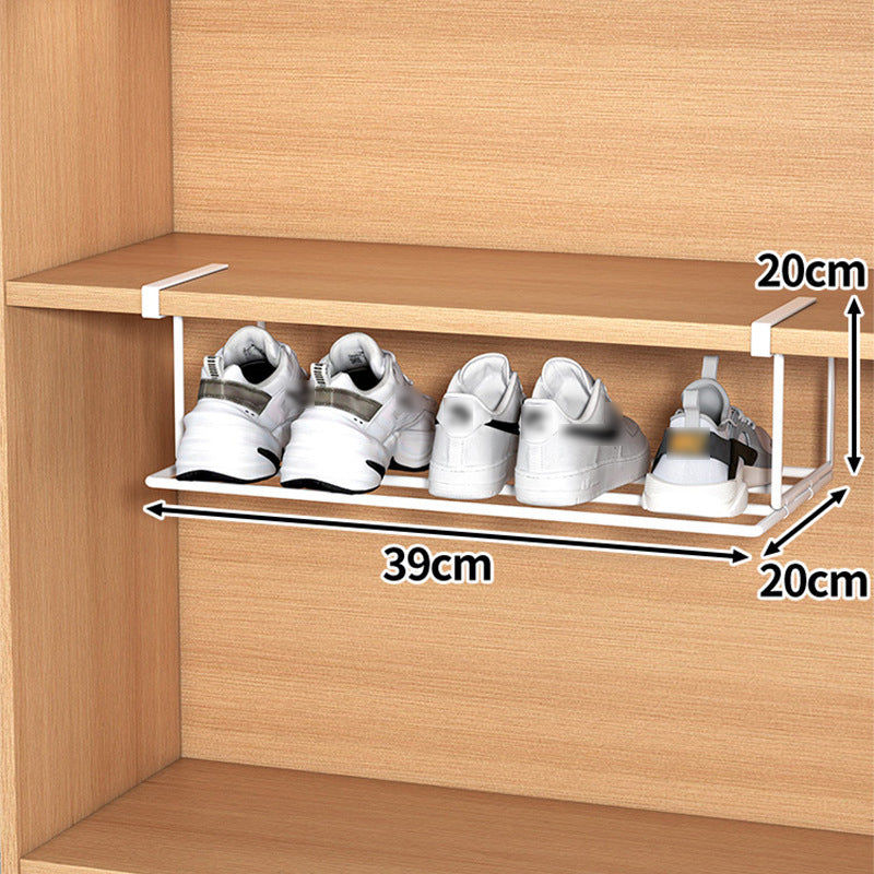 Organizer salvaspazio per scarpe con clip in acciaio inox