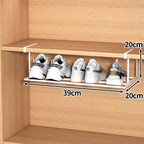 Organizer salvaspazio per scarpe con clip in acciaio inox